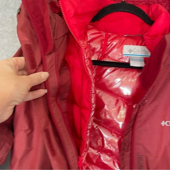 Columbia Women’s Interchange 3-in-1 Jacket Red Size Large Crimson